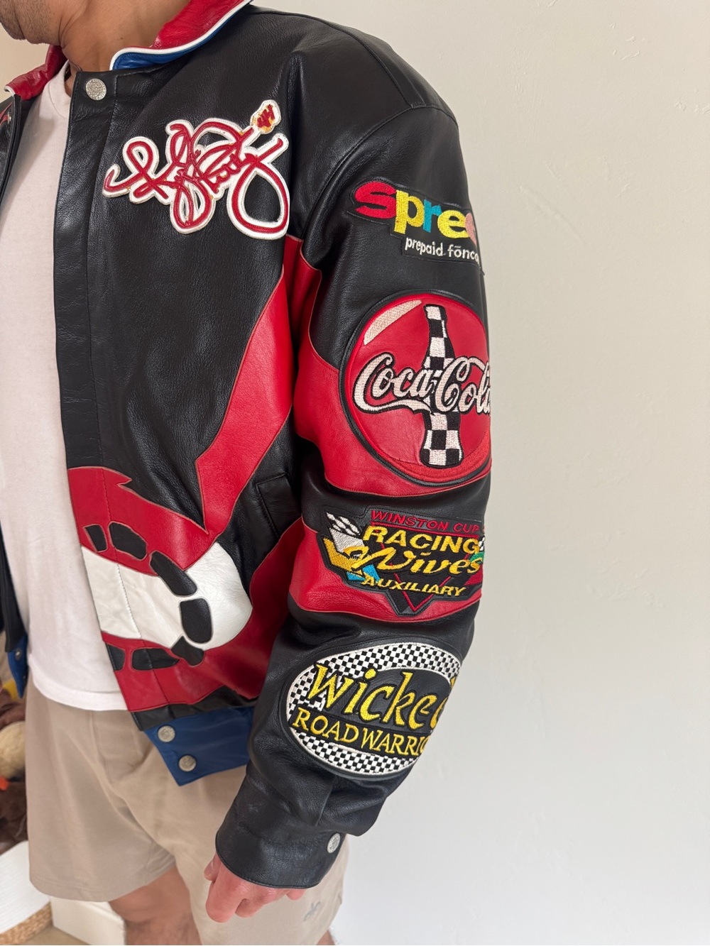 Vintage Kyle Petty Leather Jacket
